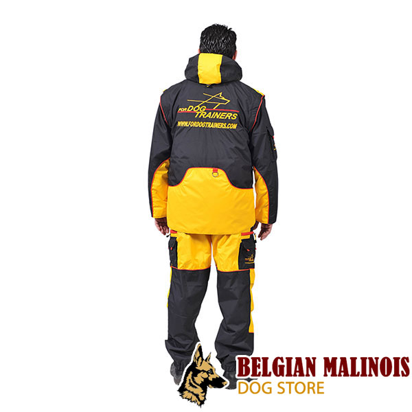 Membrane Material Training Bite Suit with Several Pockets