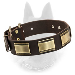 Superable Belgian Malinois Collar of Soft Leather